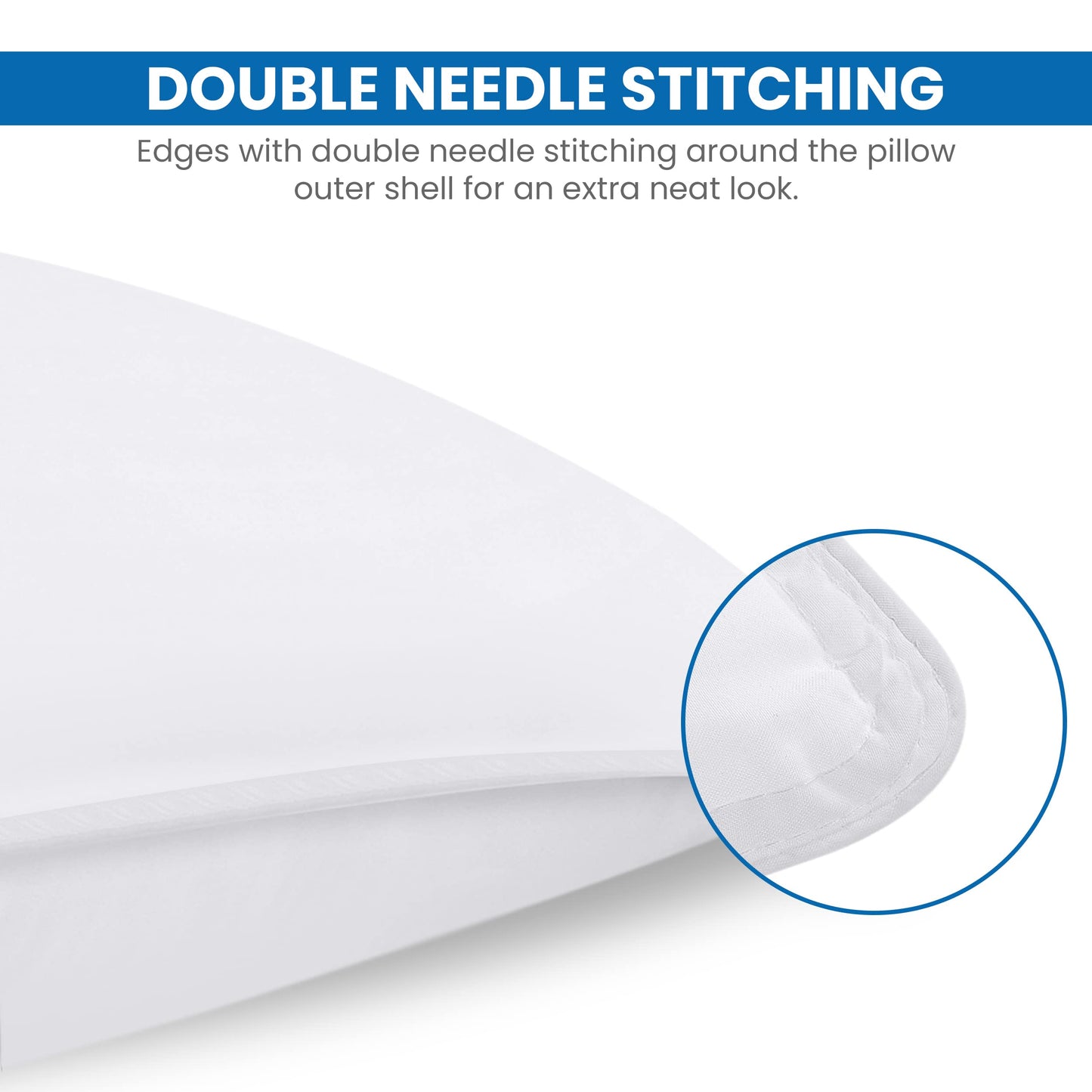 Utopia Bedding Premie Kussen (Set van 2), 50 x 70 cm Beddenkussens, Zachte Stof met Holle Vezelvulling (Wit)